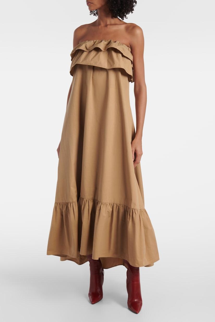 Flowering Girl Women Clarrisa Ruffled Strapless Maxi Dress