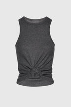 Flowering Girl Women Claudas Knot Tank Top - Grey