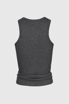 Flowering Girl Women Claudas Knot Tank Top - Grey