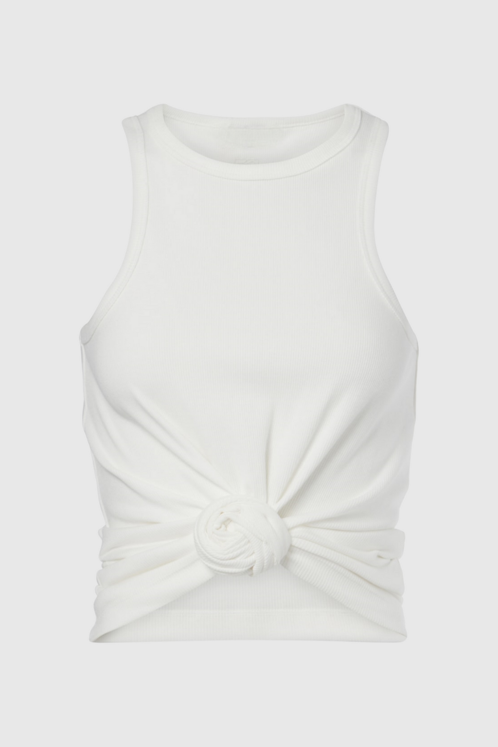 Flowering Girl Women Claudas Knot Tank Top - White
