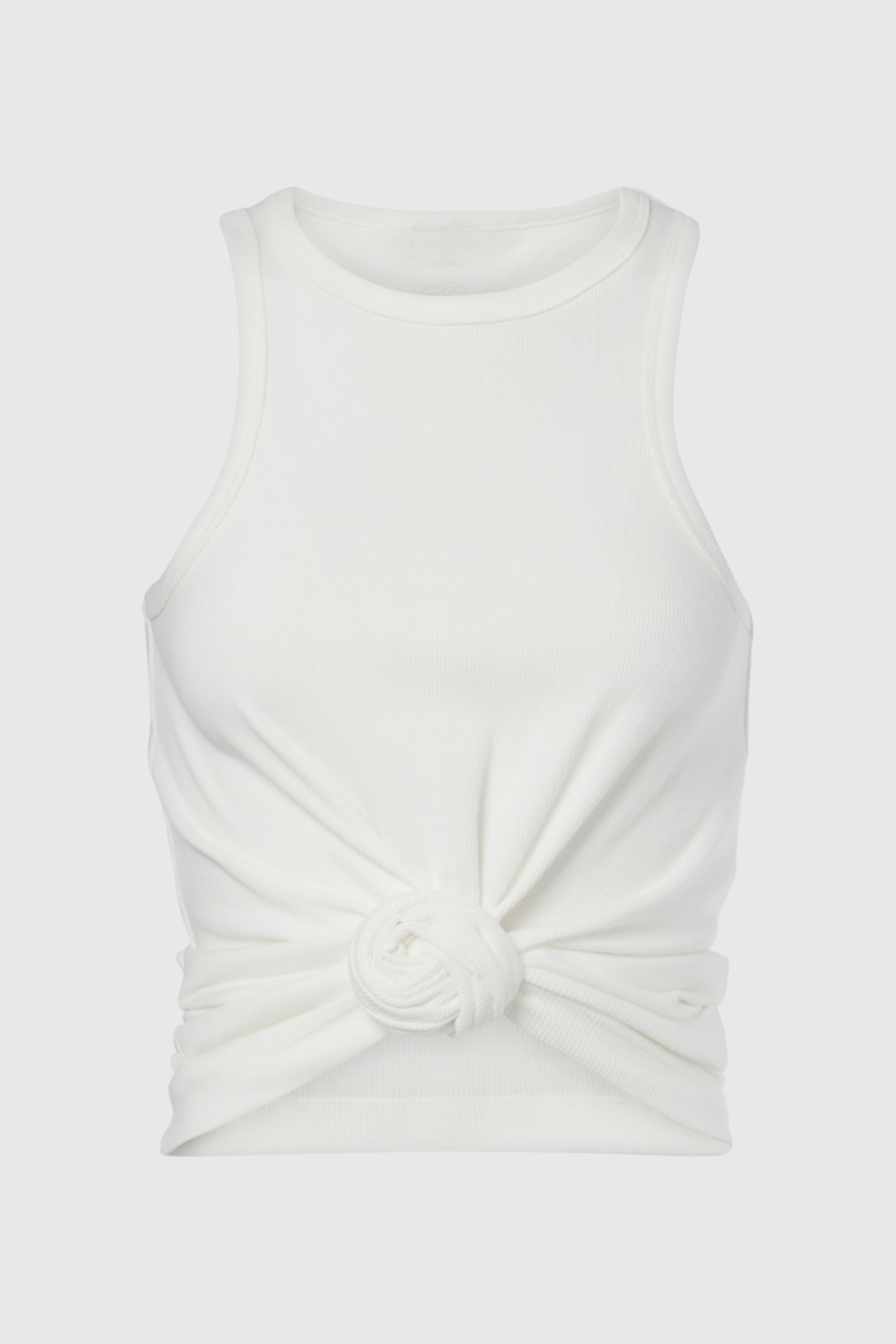 Flowering Girl Women Claudas Knot Tank Top - White