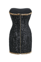 Flowering Girl Women Cleo Sequin Embellished Strapless Mini Dress