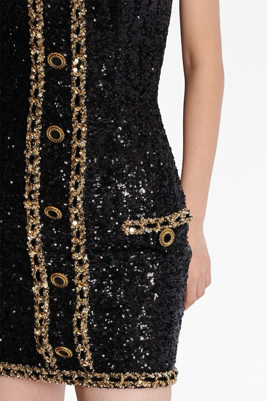 Flowering Girl Women Cleo Sequin Embellished Strapless Mini Dress