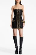 Flowering Girl Women Cleo Sequin Embellished Strapless Mini Dress