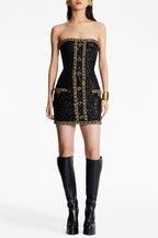Flowering Girl Women Cleo Sequin Embellished Strapless Mini Dress