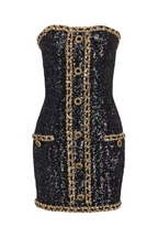 Flowering Girl Women Cleo Sequin Embellished Strapless Mini Dress