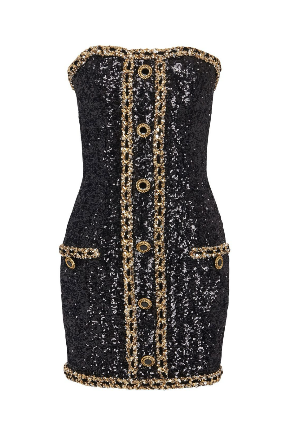 Flowering Girl Women Cleo Sequin Embellished Strapless Mini Dress