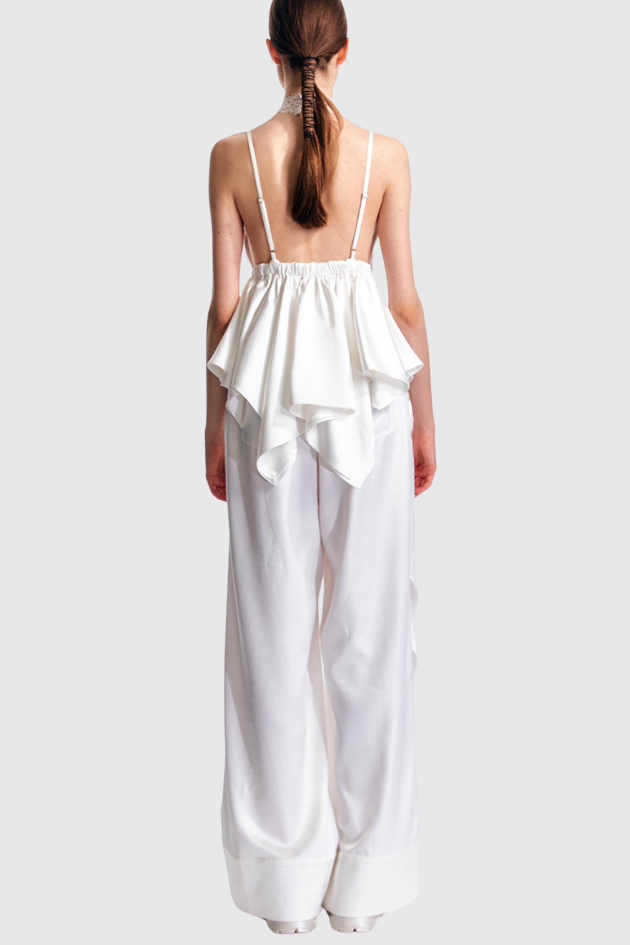 Flowering Girl Women Calixto Bow Ruched Top - White