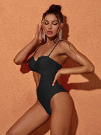 Flowering Girl Women Codi Cutout One Piece Swimsuit In Black