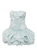 Flowering Girl Women Coleka Floral Appliqué Strapless Mini Dress