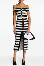 Flowering Girl Women Coraline Striped Off Shoulder Bandage Set