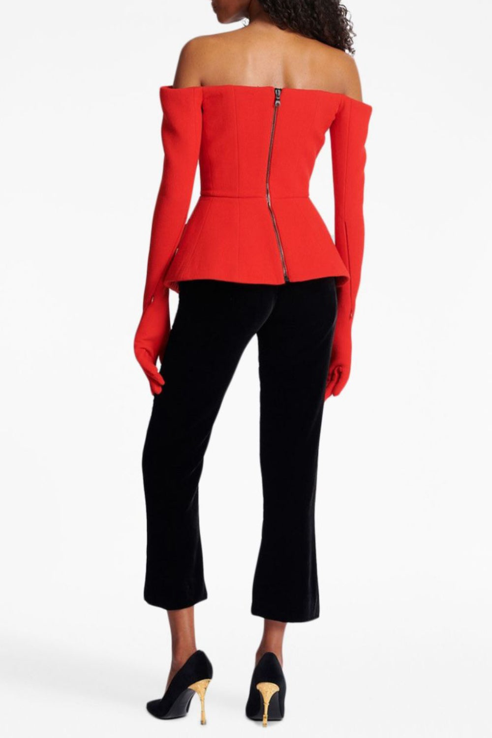 Flowering Girl Women Coretta Off Shoulder V-Neck Blazer