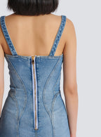 Flowering Girl Women Buttoned denim mini dress in blue