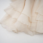 Zéphyrine Floral-Appliqué Tiered Mini Dress In Neutrals