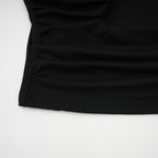 Flowering Girl Women Anaïs black open-front gathered top