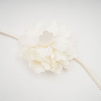 Flowering Girl Women Nouria white faux-flower twist cropped top