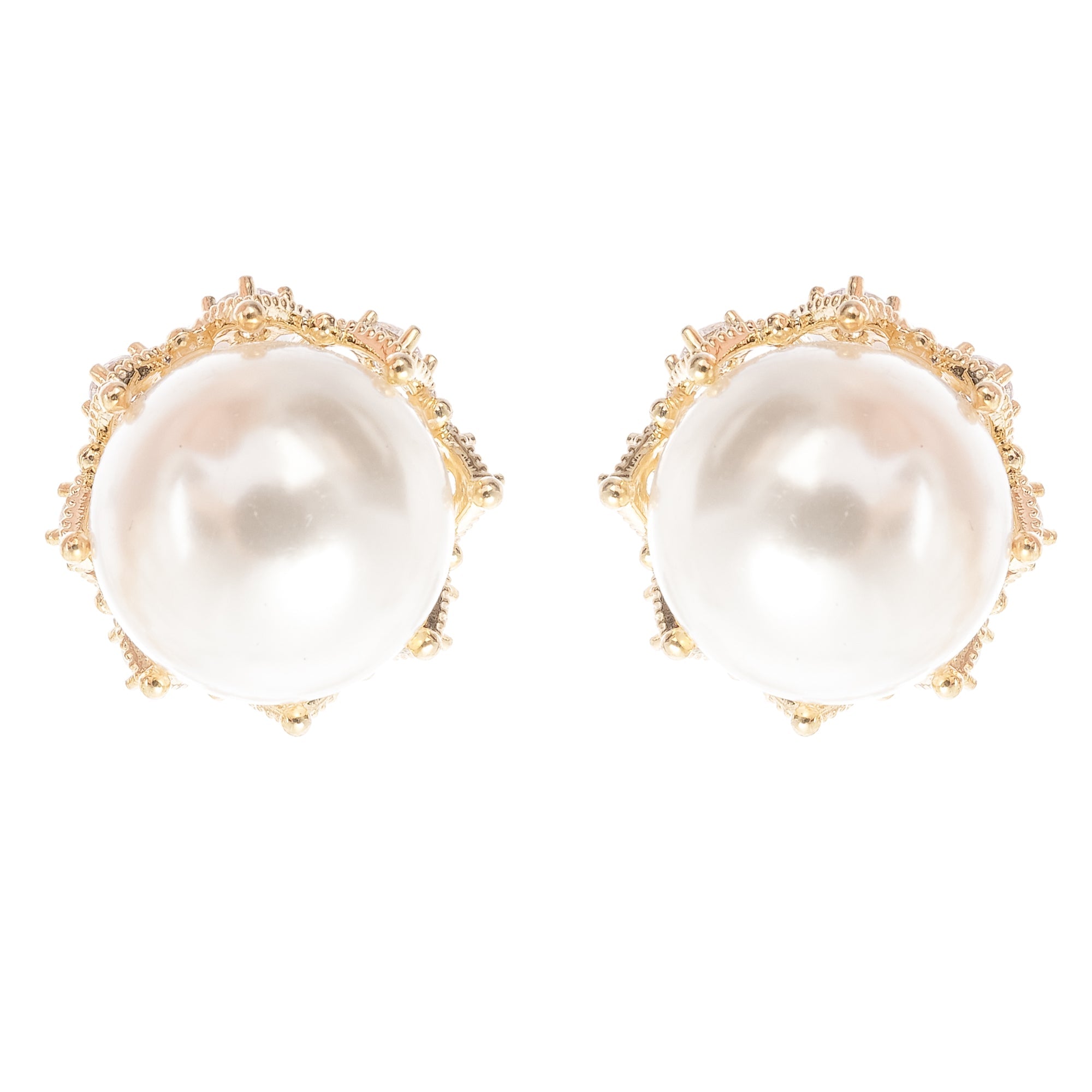 Salome Faux-Pearl Stud Earrings