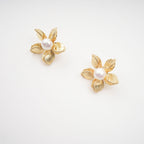 Jeanne Floral Faux-Pearl Stud Earrings