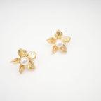 Jeanne Floral Faux-Pearl Stud Earrings