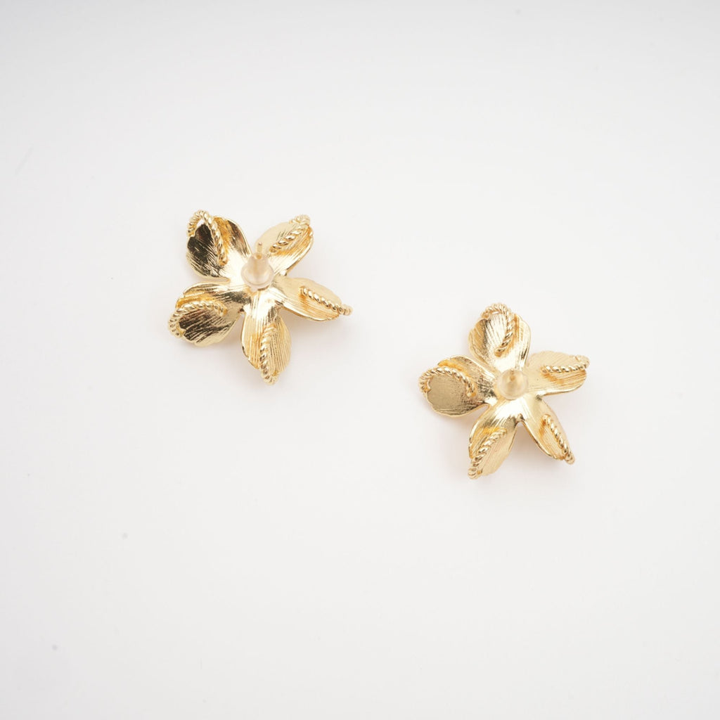 Jeanne Floral Faux-Pearl Stud Earrings
