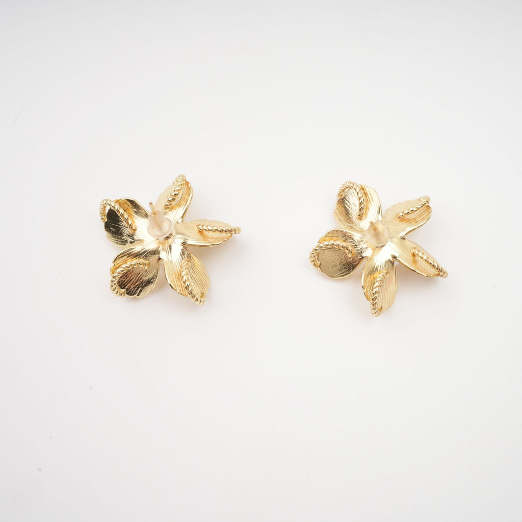 Jeanne Floral Faux-Pearl Stud Earrings