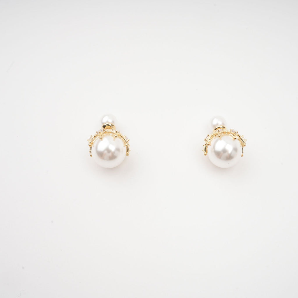 Salome Faux-Pearl Stud Earrings