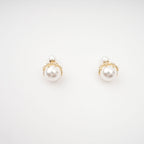 Salome Faux-Pearl Stud Earrings