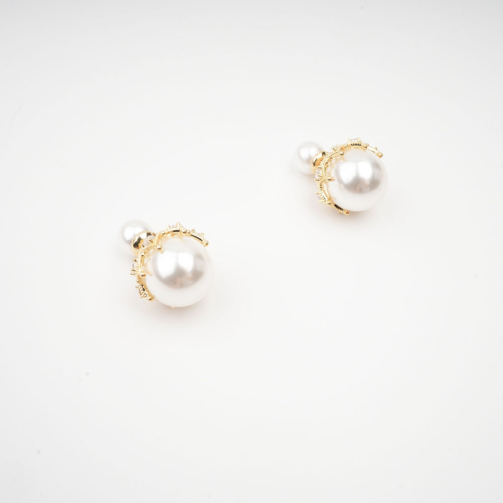 Salome Faux-Pearl Stud Earrings