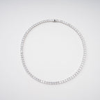 Avril Silver Tone Square Cut Crystal Embellished Necklace