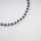 Sandrine Blue Crystal-Embellished Necklace