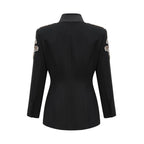 Flowering Girl Women Delphine black embellished jacket & trousers matching set