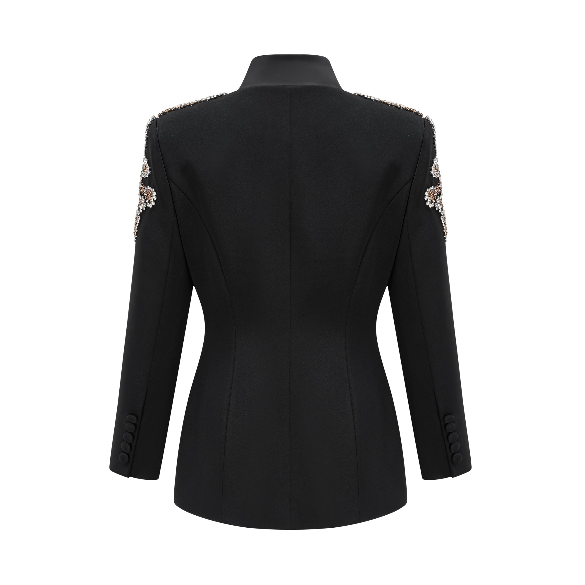 Flowering Girl Women Delphine black embellished jacket & trousers matching set