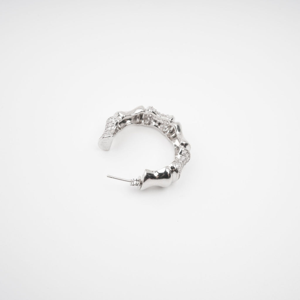 Léa Silver Tone Crystal Embellished Earrings