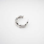 Léa Silver Tone Crystal Embellished Earrings