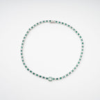 Héloïse Green Crystal Embellished Necklace