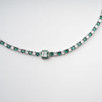 Héloïse Green Crystal Embellished Necklace