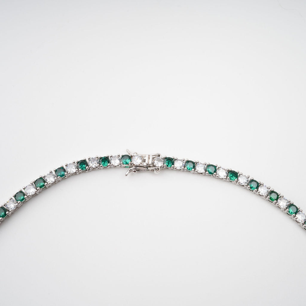 Héloïse Green Crystal Embellished Necklace