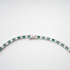 Héloïse Green Crystal Embellished Necklace
