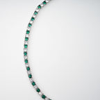 Héloïse Green Crystal Embellished Necklace