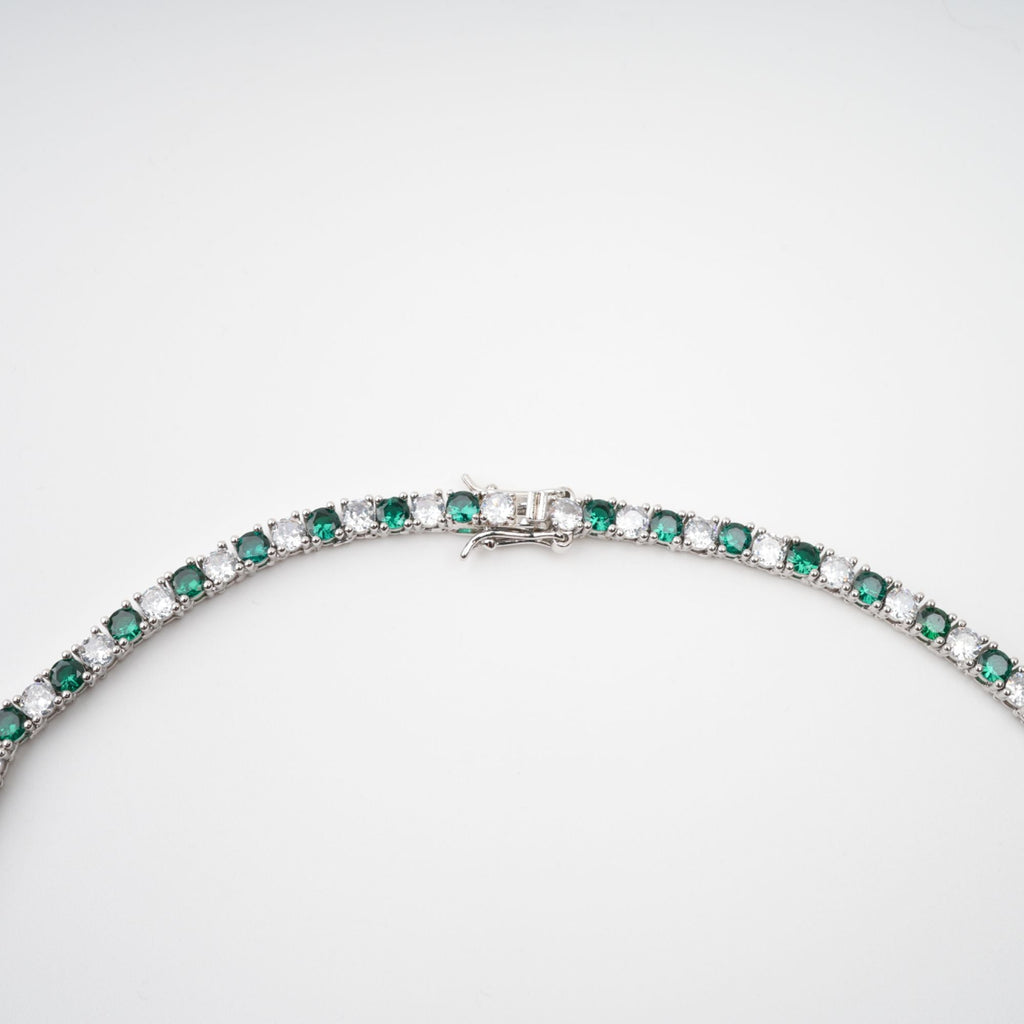 Héloïse Green Crystal Embellished Necklace