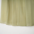 Matcha Ruffled Shirred Tulle Maxi Dress