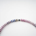 Sandrine Multicolor Crystal Embellished Sterling Silver Necklace