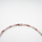 Avril Multicolor Square Cut Crystal Embellished Necklace