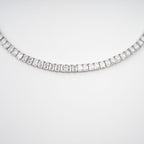 Florence Silver Tone Crystal Embellished Necklace