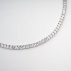 Florence Silver Tone Crystal Embellished Necklace