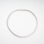 Florence Silver Tone Crystal Embellished Necklace