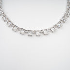 Mathilde Silver Tone Crystal Embellished Necklace