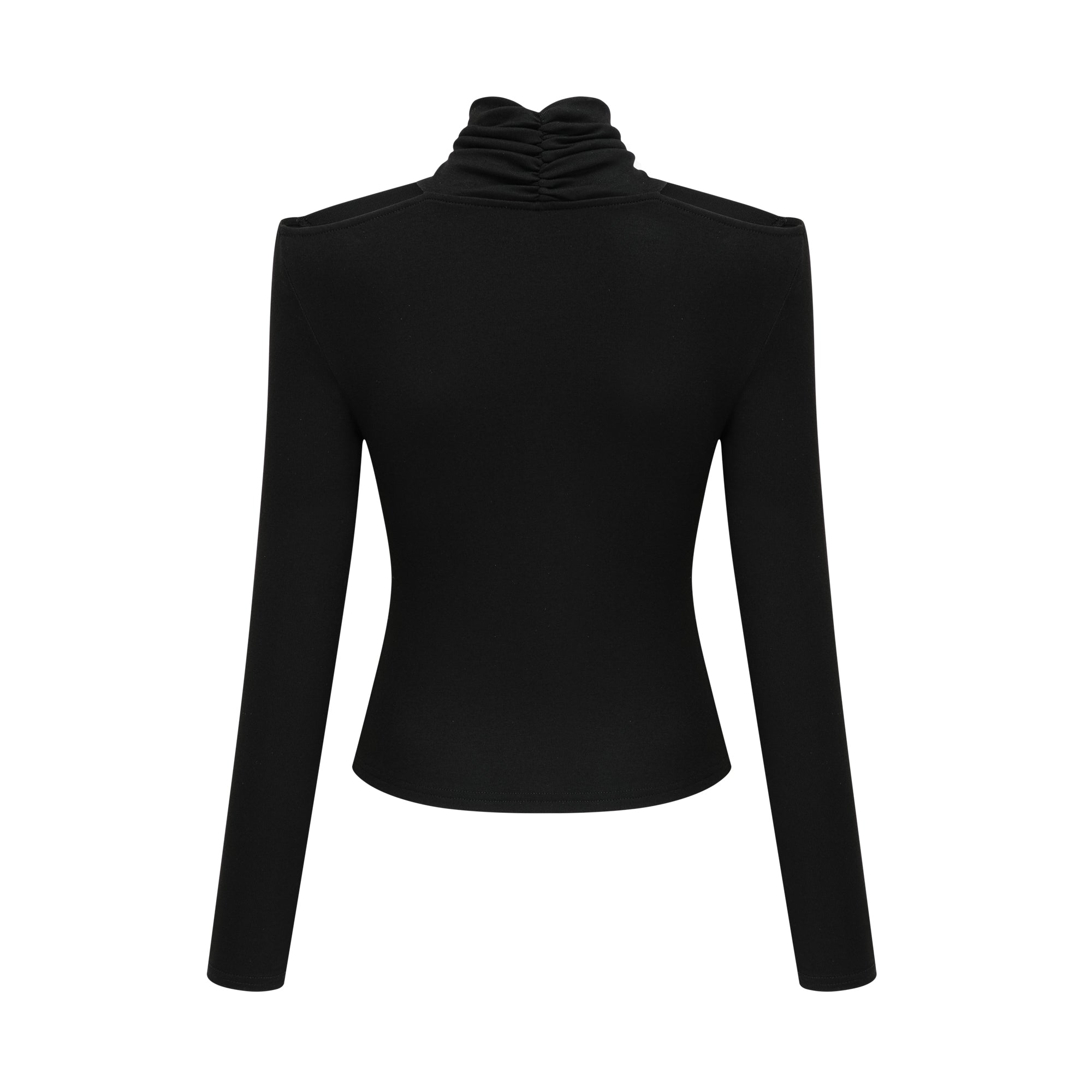 Flowering Girl Women Odette black ruched stretch-jersey top