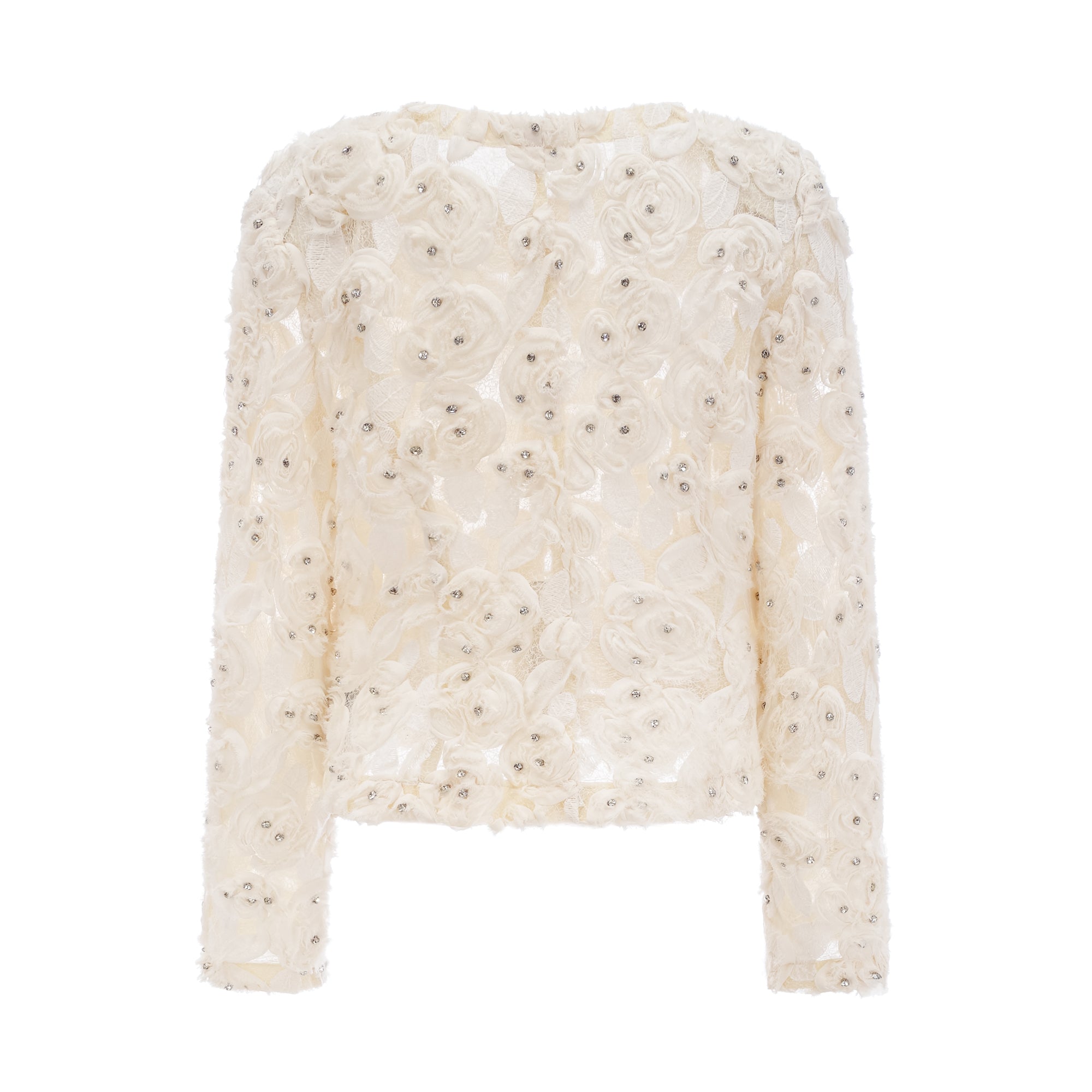 Flowering Girl Women Marianne Floral-Appliqué Embellished Jacket