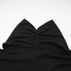 Flowering Girl Women Odette black ruched stretch-jersey top